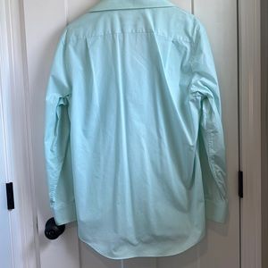 Tommy Hilfiger Athletic Fit Essential Stretch Shirt 16 32/33. Light green &white